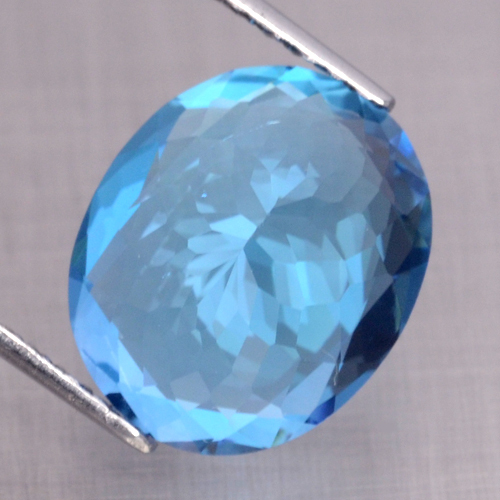9x11MM Oval 1PC Ravishing Color! Natural Gem Swiss Blue Topaz Full Sparkling