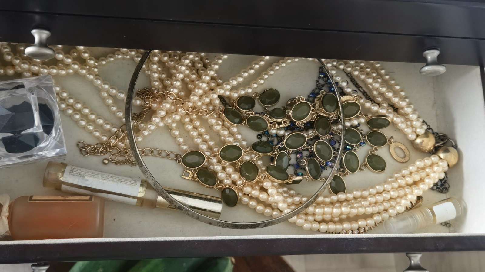 Unsearched Vintage Estate Jewelry Lot Sterling Silver Cameos Pearls Watches…