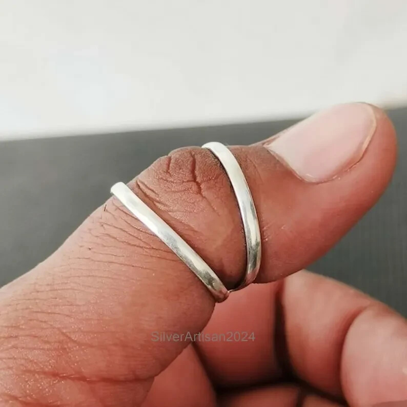 Sterling Silver Swan Neck for Dip Joints – Fingertip arthritis Splint – All size