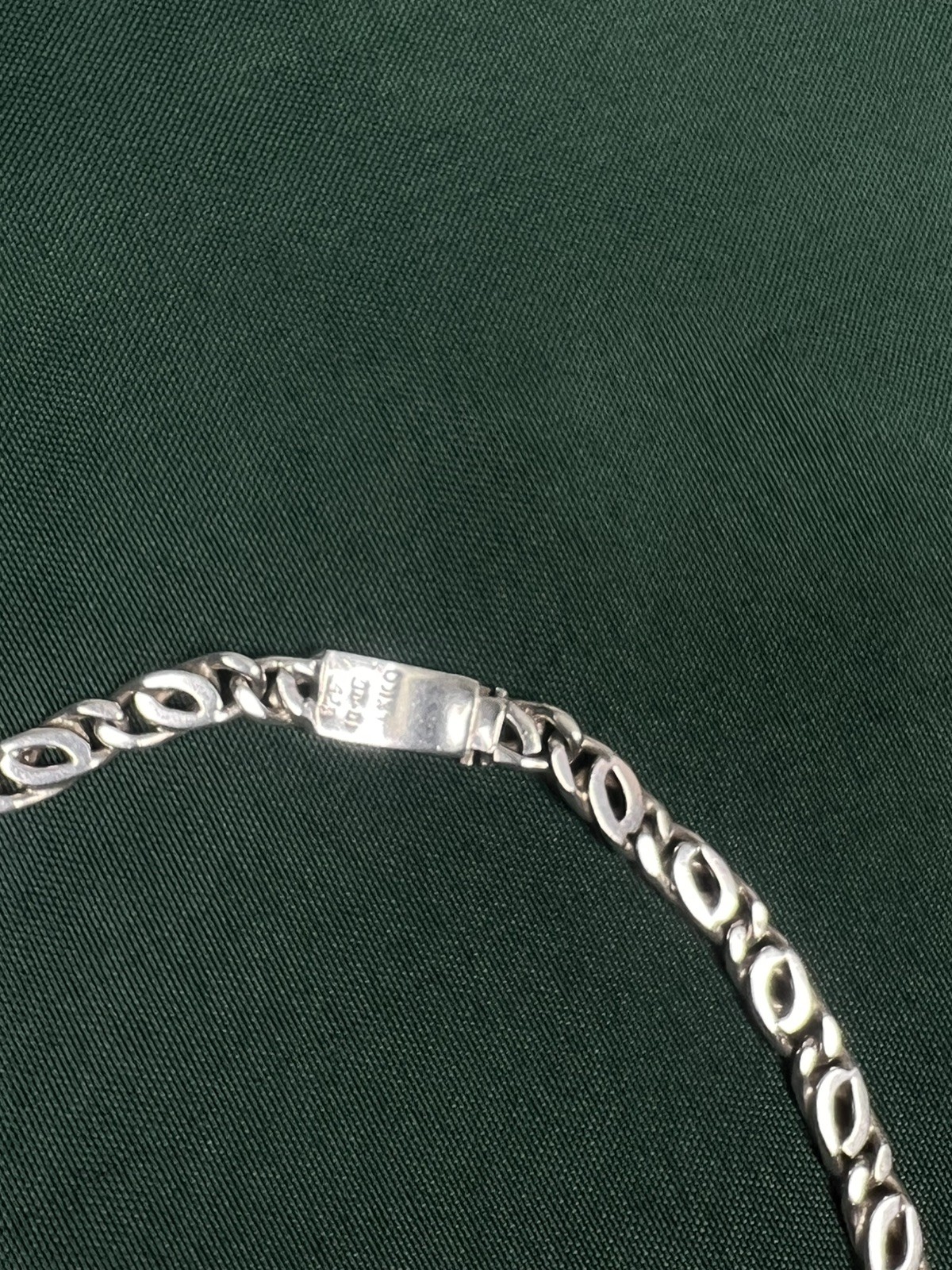 VTG MEXICO 925 STERLING SILVER ANCHOR SCROLL MARINERS CHAIN LINK NECKLACE 94g