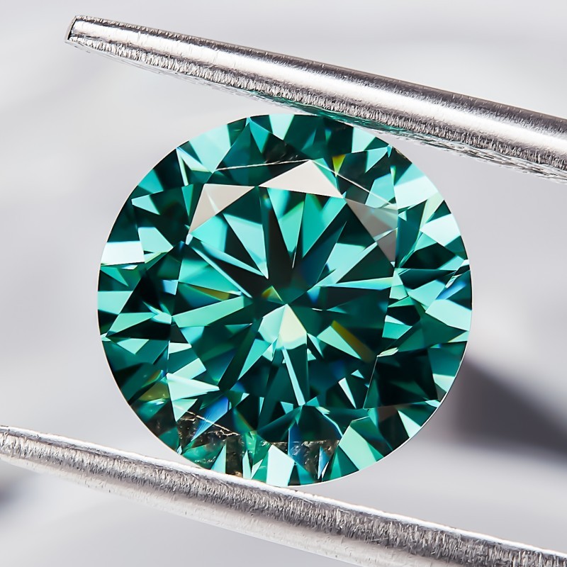 Multicolor 0.5-10ct Round Cut Full Size Loose Moissanite GRA VVS1 Wholesale