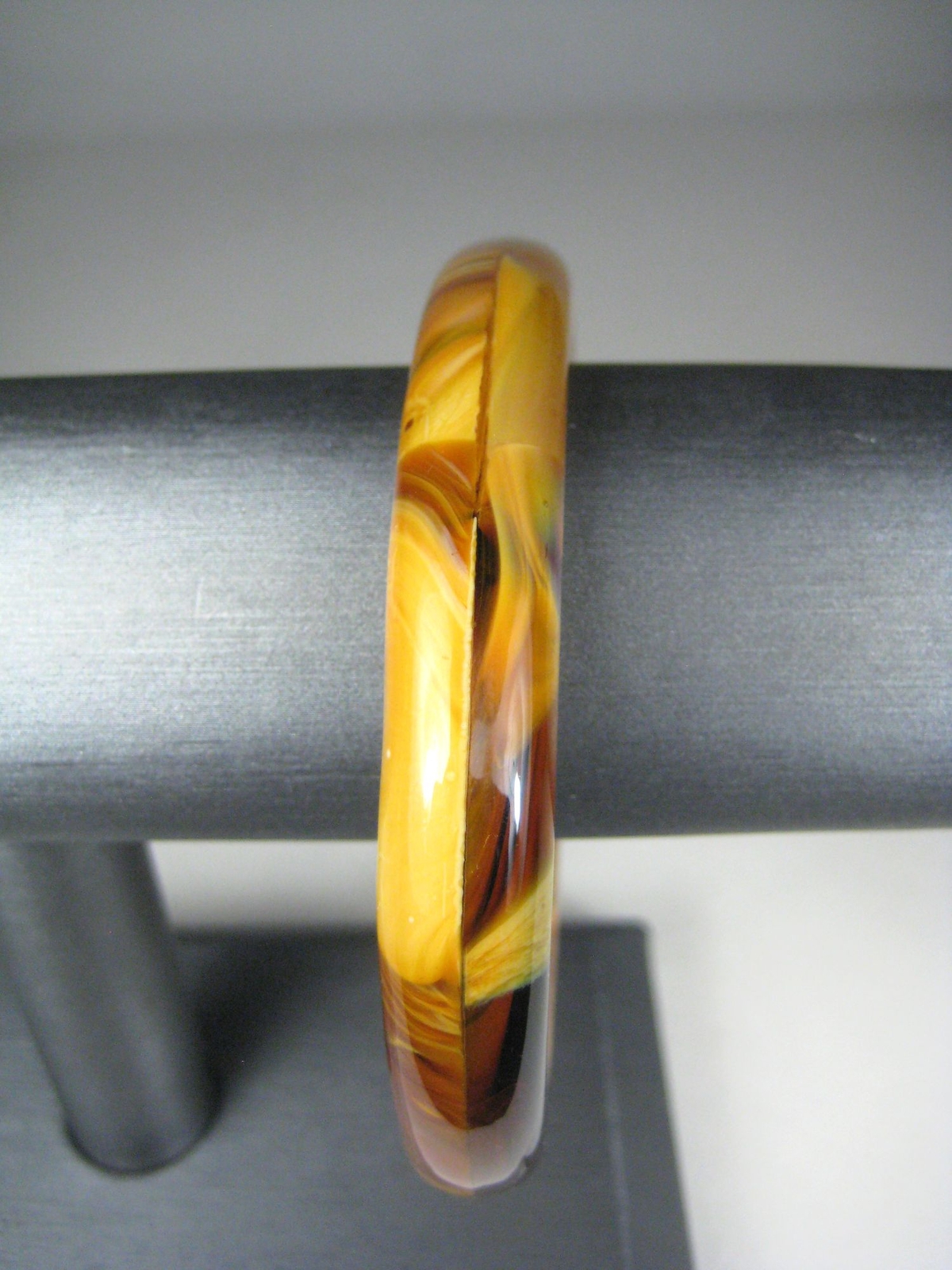Agate Brown Stone Bracelet 10 5/8 In Jewelry Bangle Statement Multi Pieces