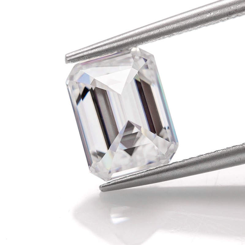 US 1-10CT Emerald Cut Loose Moissanite Stone D VVS1 Gemstones for Jewelry Making