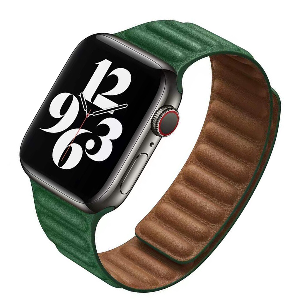 HOT For Apple Watch Leather Link Magnetic Unisex Band 45/49mm Ultra Series 8 7 6