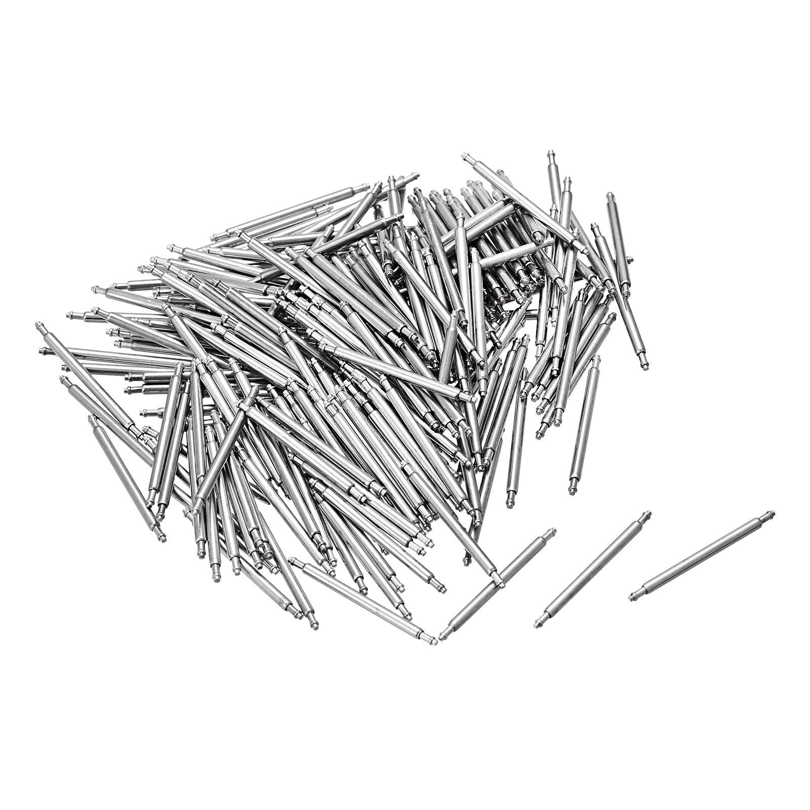 19mm Watch Band Pin 1.5mm Dia Steel Single Flanged End Spring Bar Pins 200pcs