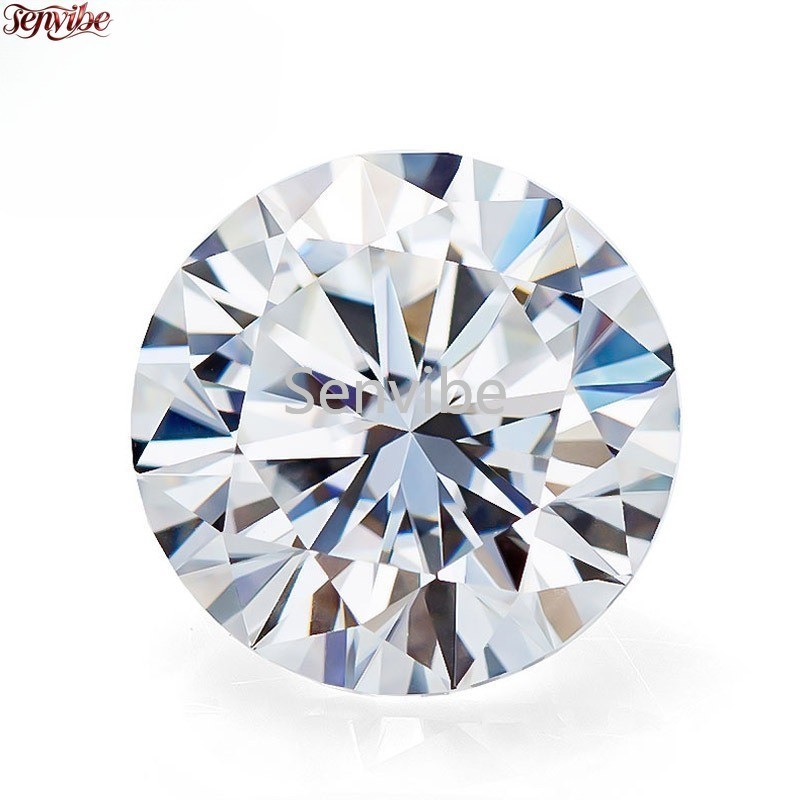 0.5~5ct VVSI Fancy-cut round D-color Moissanite Loose Gemstones Jewelry making