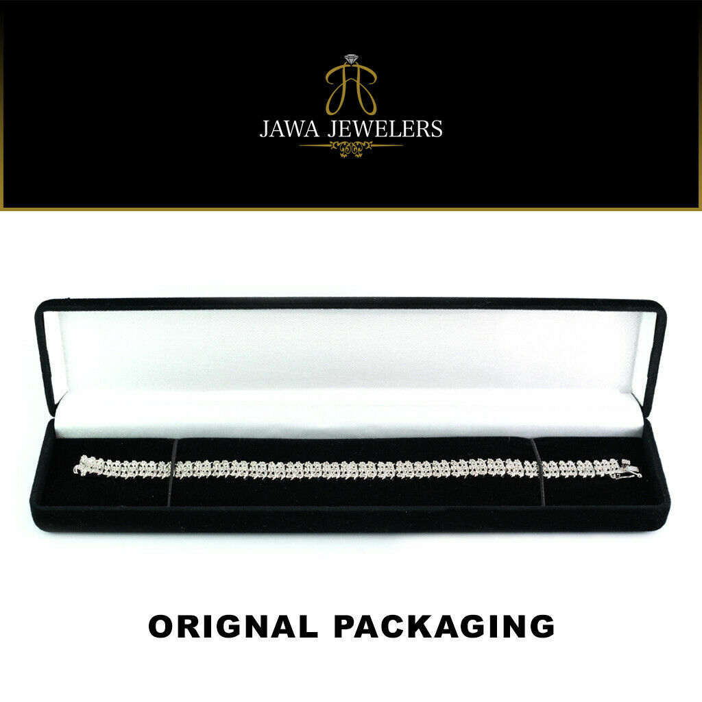 1.00ct TDW Diamond Brass S Link Tennis Bracelet