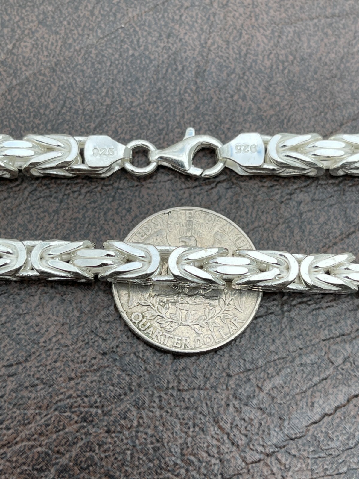 Men’s Byzantine Rope Chain Real Solid 925 Sterling Silver Necklace 6mm 18″-30″