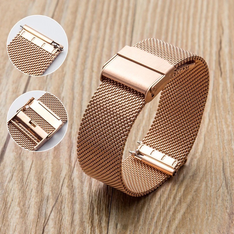 Premium Stainless Steel Milanese Mesh Watch Band Strap 12/14/16/18/20/22/24mm