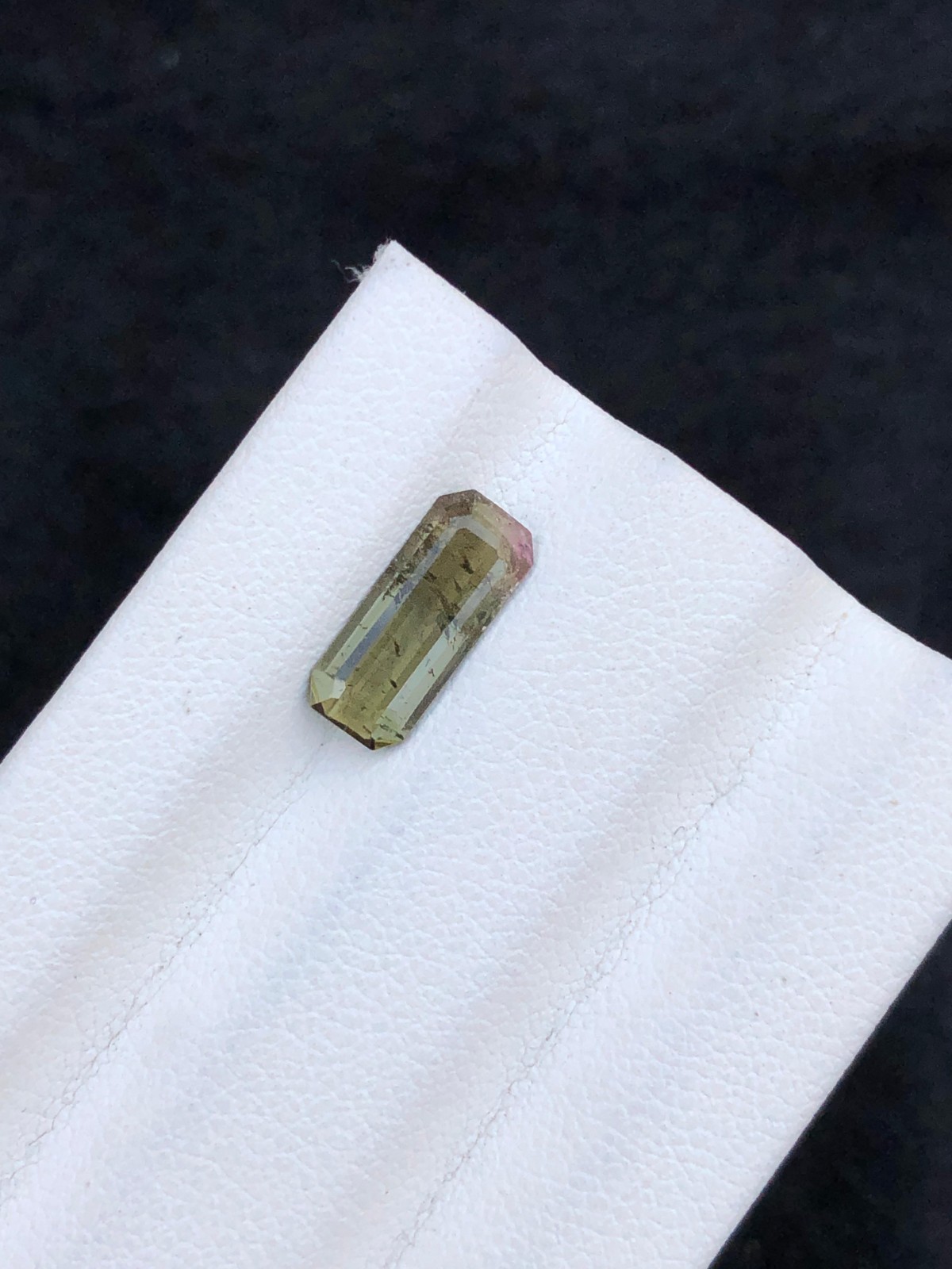 1.30 CT Natural Cut Tourmaline emerald Shap loose gemstone from Afghanistan.