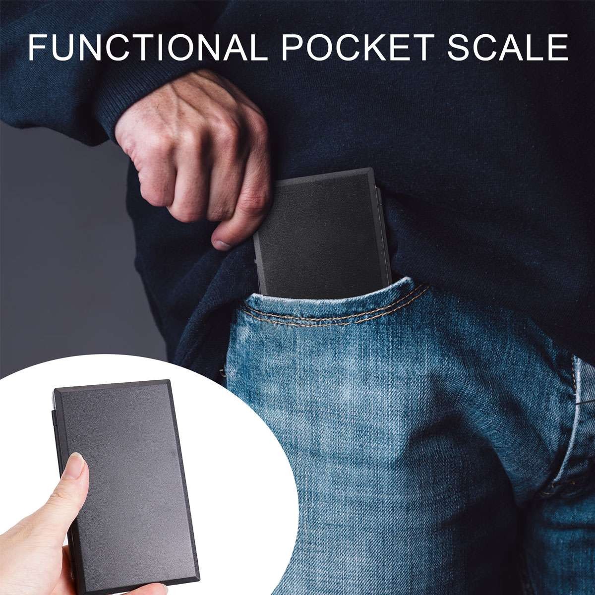Pocket 1000g x 0.1g Digital Jewelry Gold Coin Gram Balance Weight Precise Scale