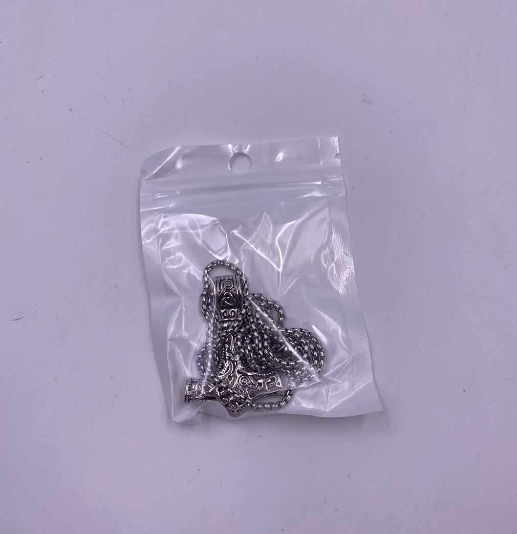 Stainless Steel Nordic Viking Thors Hammer Mjolnir Pendant Necklace for Men