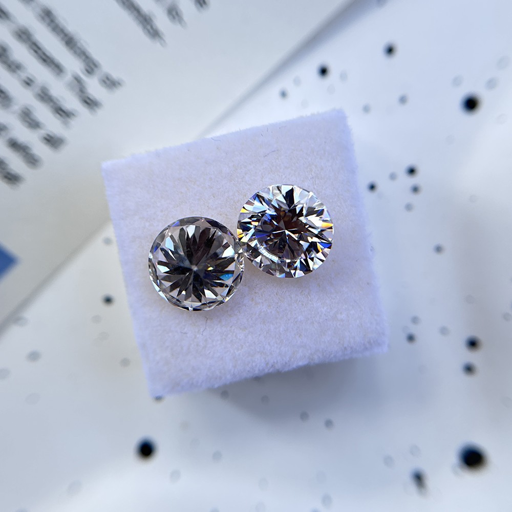 1PCS 3~20mm D color Round Brilliant Loose Moissanite Gemstone White for Jewelry