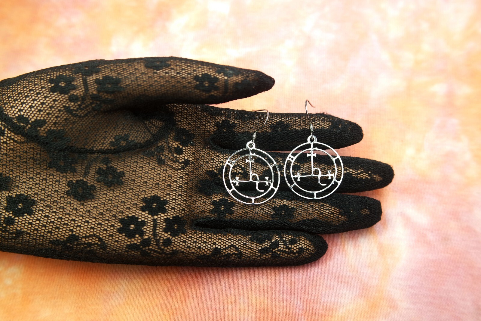 Sigil of Lilith Necklace, Custom Paperclip Chain, Waterproof Stainless Steel