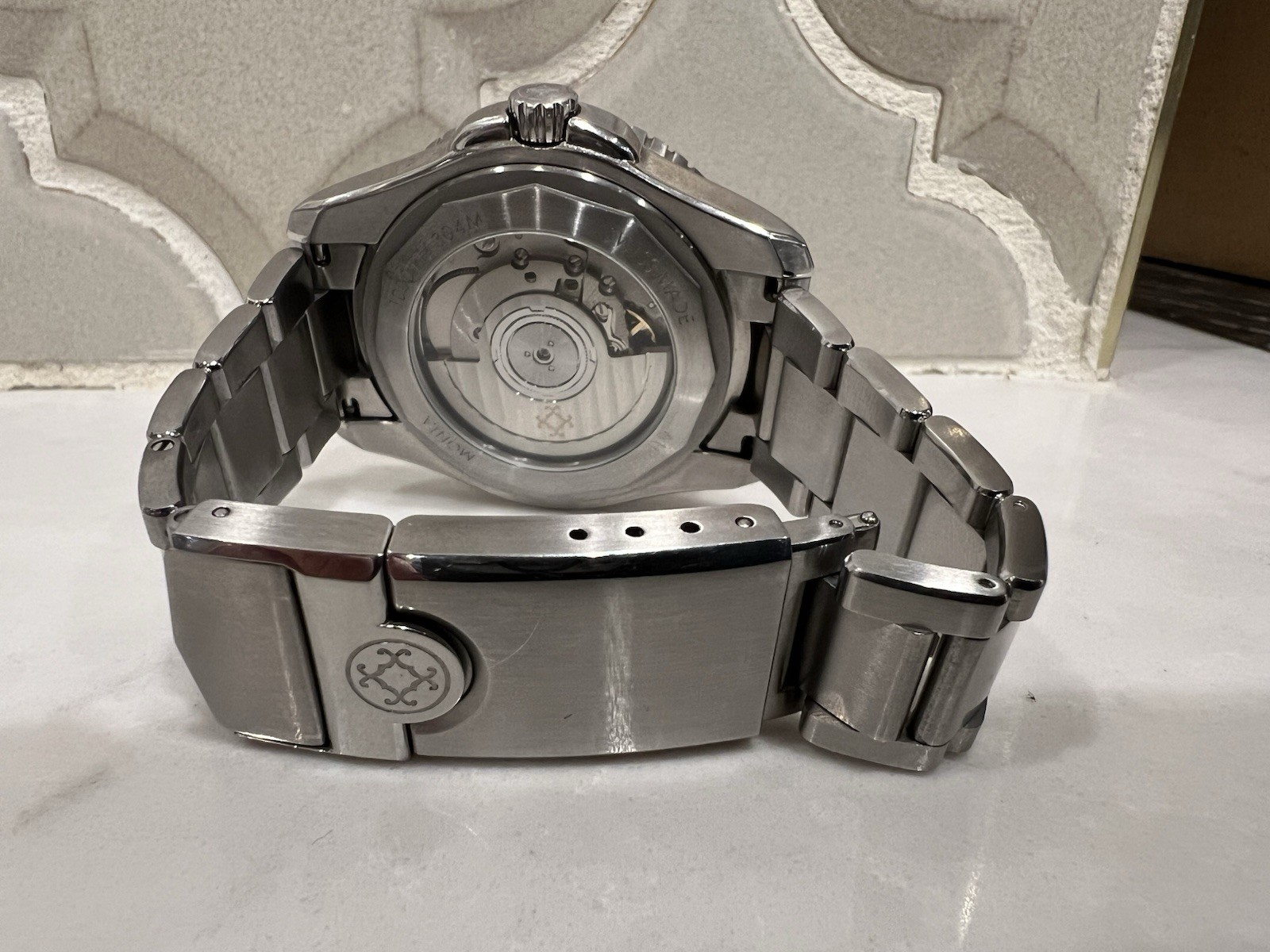 Monta Skyquest Black Dial M-23 GMT Automatic Aluminum Bezel Stainless Watch