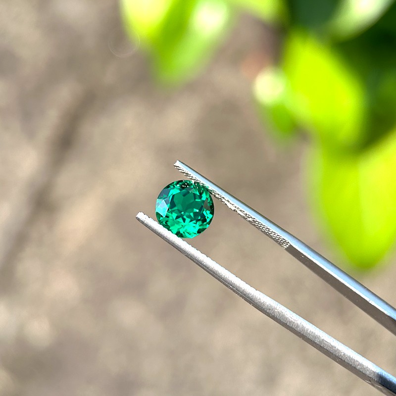 Lab Grown Columbia Emerald 0.5-10ct Round Cut VVS1 for Jewelry Making AGL