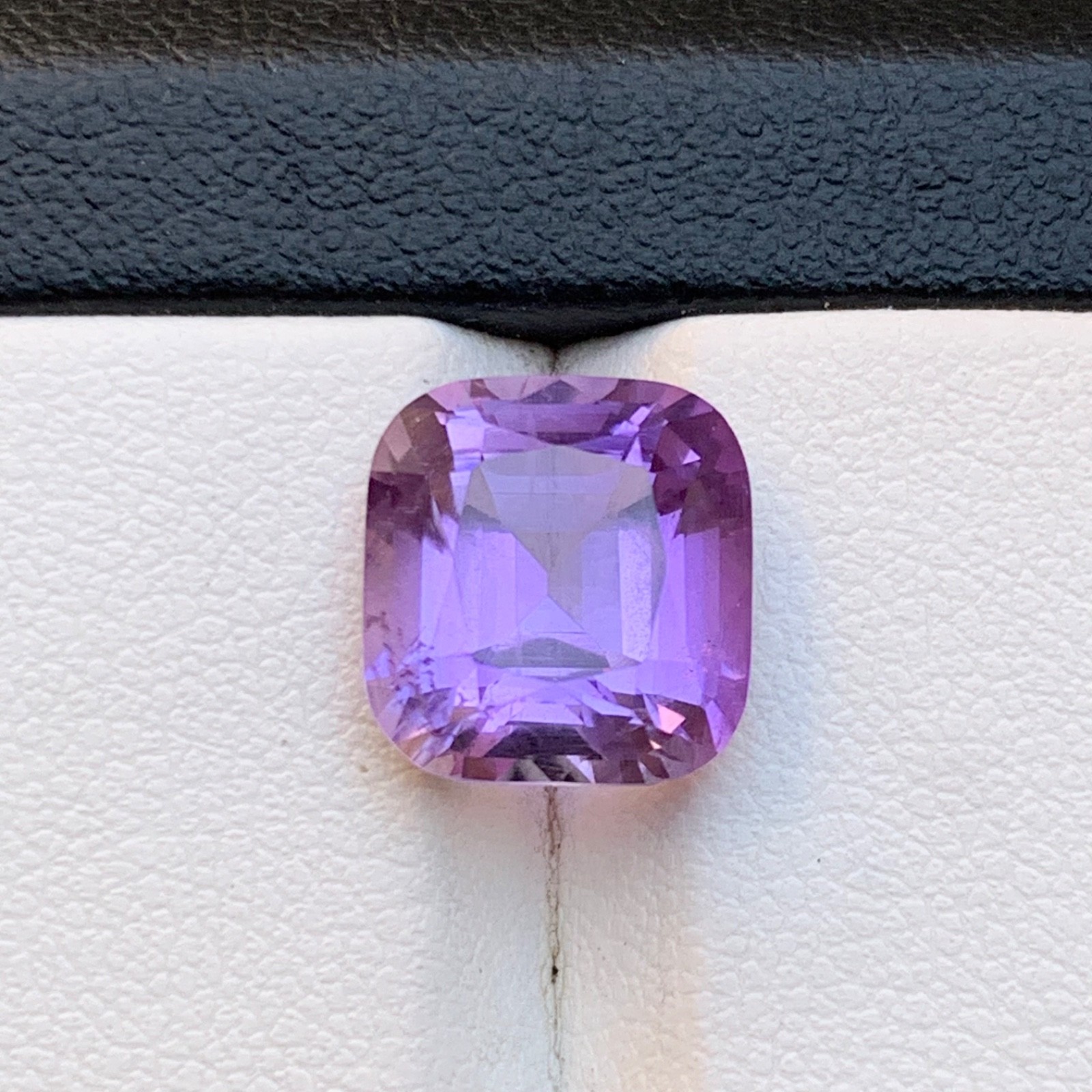 Natural Purple Amethyst 5 Carat Square Cushion Cut Loose Gemstone for Ring