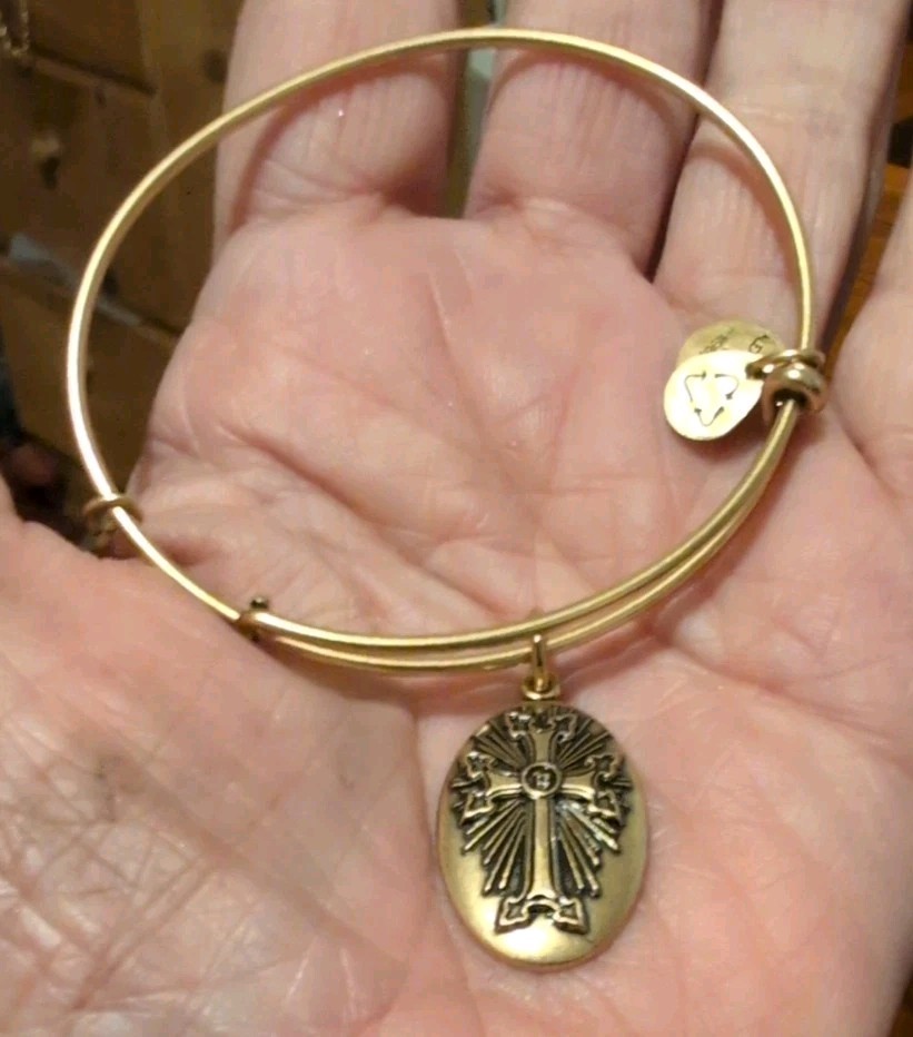 Alex & Ani large Armenia Celtic Cross charm bracelet