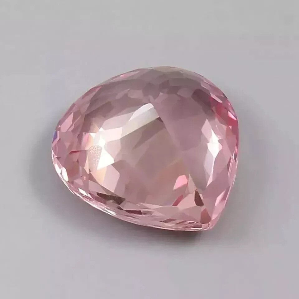 Padparadscha Sapphire 13+ Ct Pear Cut Pink Natural Loose Gemstone