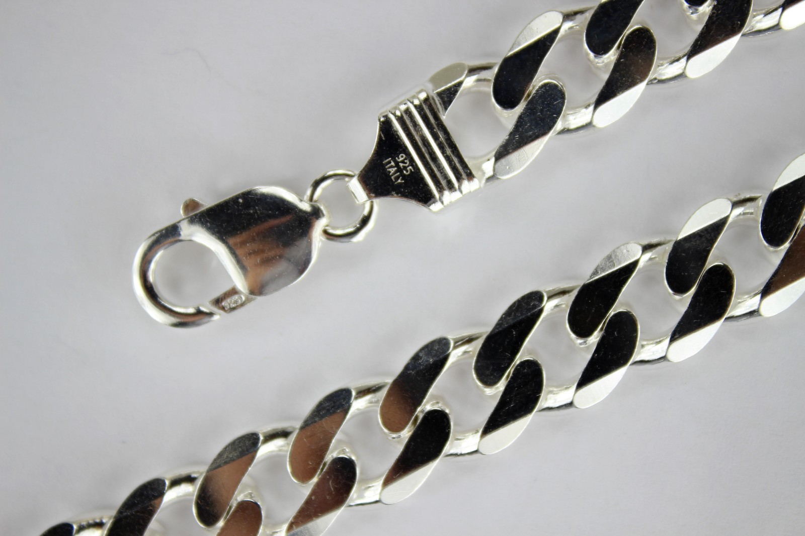 .925 Sterling Silver Cuban Curb Link Chain Necklace 1mm~15mm Men Women 16″~40″