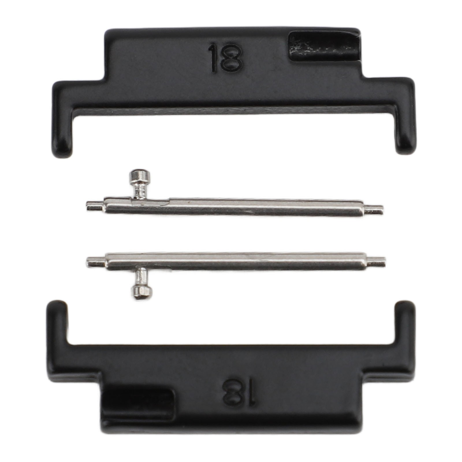 1 Pair Metal Watch Band Adapter Watch Strap Connection Adapter Stainless Steel