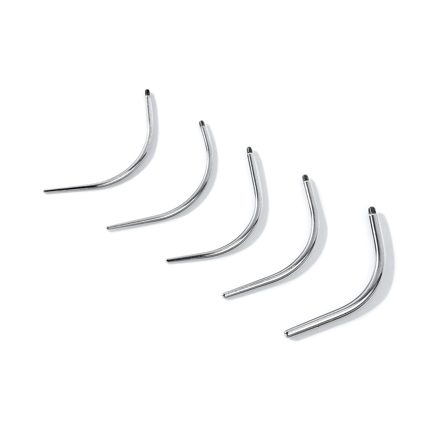 18g-12g Stainless Steel Piercing Needles Curved Ear Nose Lip Belly Piercing Tool