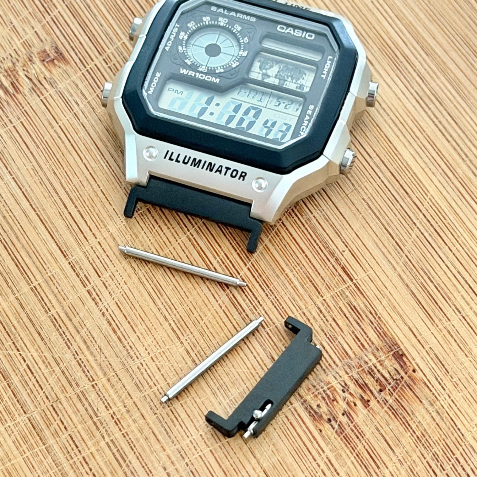 18mm to 22mm Casio AE 1200WH Watch Band Convertors Adapters 22mm Strap Connector