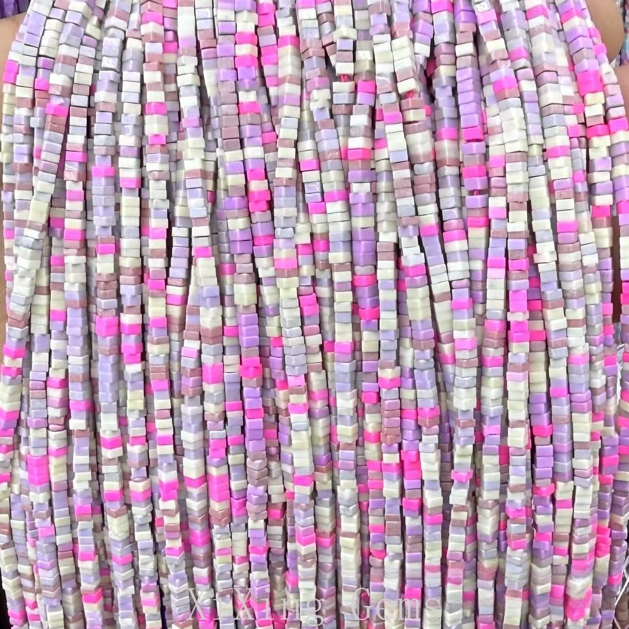 1x2mm Synthetic Colourful Turquoise Flat Square Spacer Beads for Jewelry Making