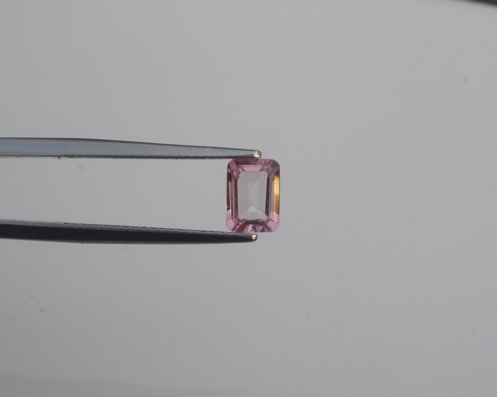 Pink Topaz Loose Emerald Natural Gem 7x5mm