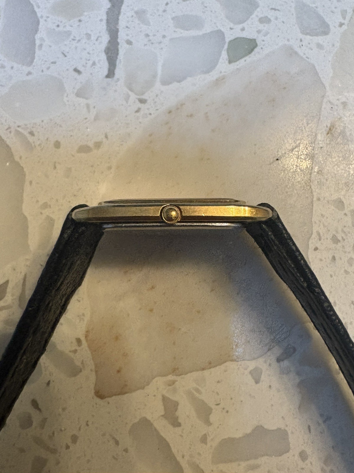 Rare Vintage Seiko Lassale 8420-6189 Ultra Thin Gold Tank Watch 1983 Quartz