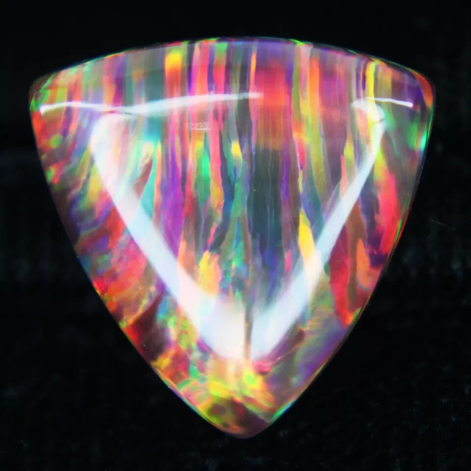 Certified Doublet Opal Shine Rainbow Fire Color 6.75 Ct Natural Loose Gemstones