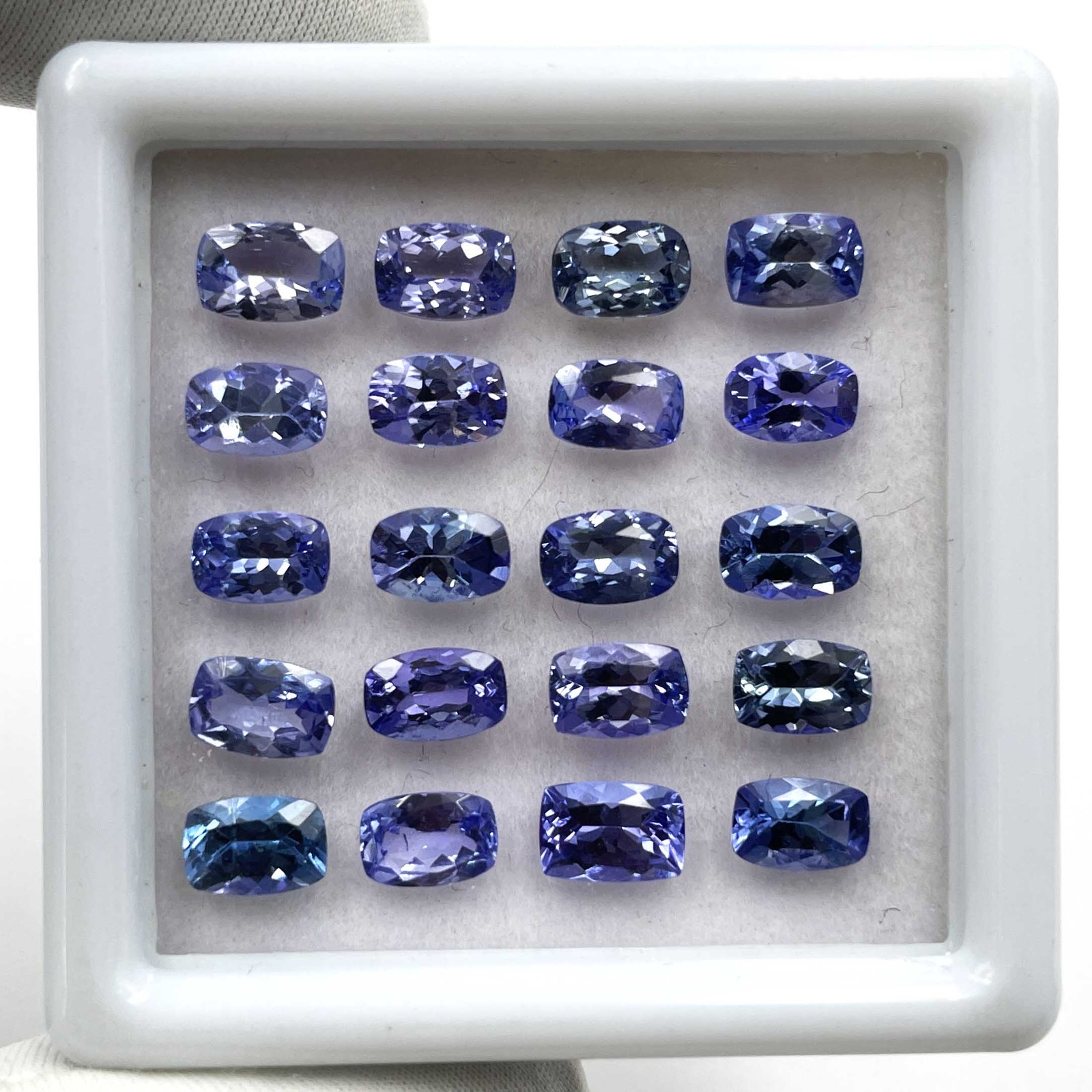 Natural Tanzanite Cushion Cut Loose Gemstone Lot 10 Pcs 4*6 MM 5 CT