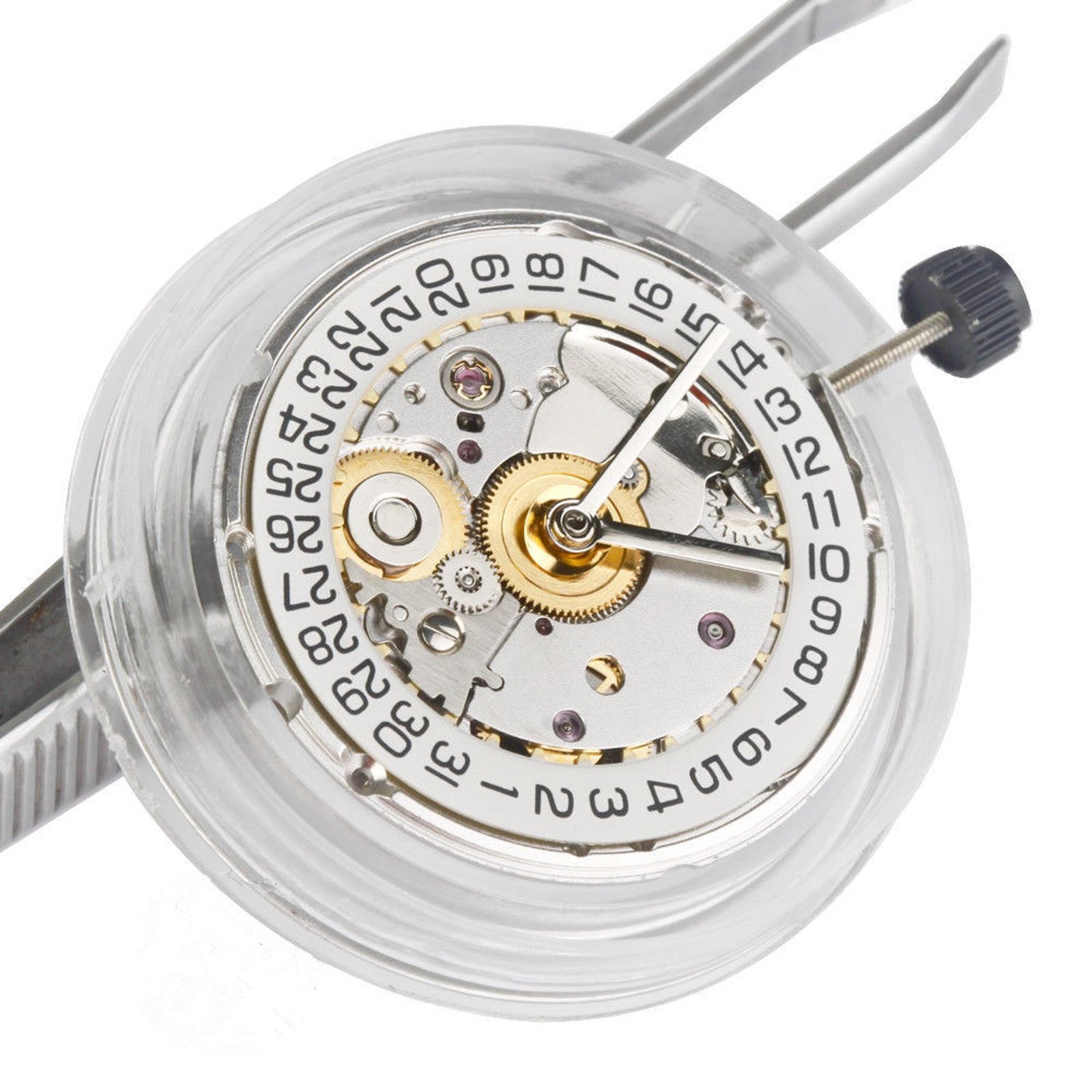 White/Gold Retro Clone 25 Jewels Automatic Watch Movement For ETA 2824 2824-2 Hu