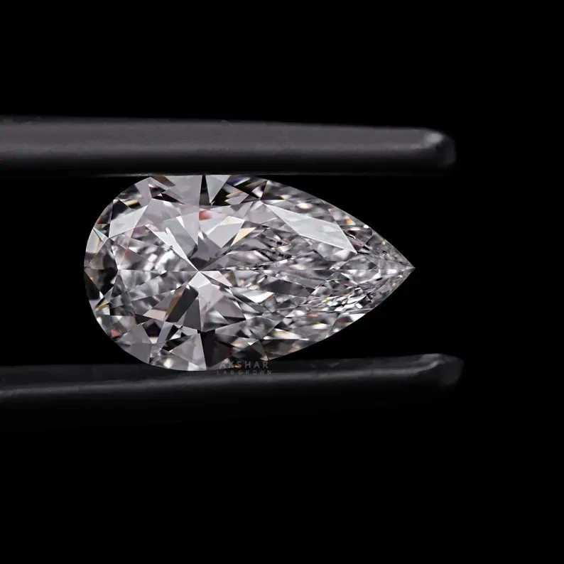 CERTIFIED 7.16 Ct Natural Diamond D Grade Pear LOOSE VVS1/ 17.5 mm