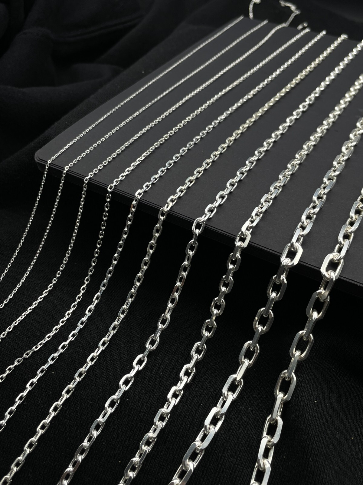Men Cable Link Anchor 925 Sterling Silver Chain Necklace Gift for Birthday Chain