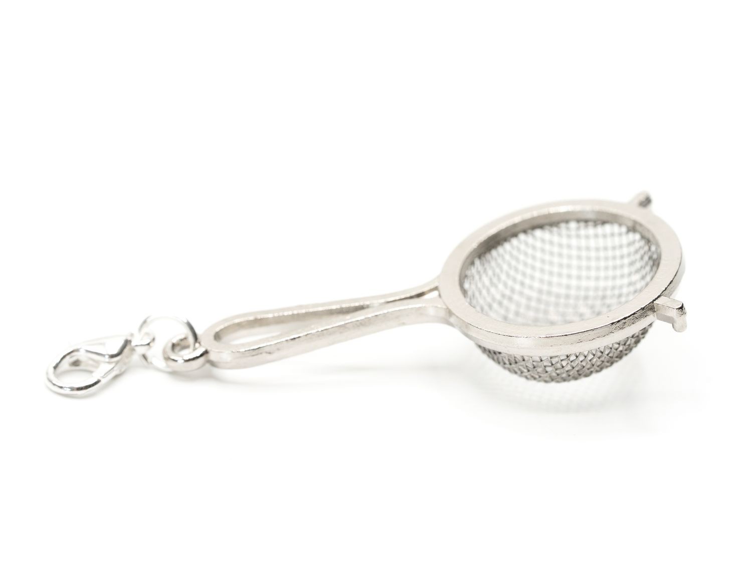 Sieve Pasta Charm Miniblings Zipper Pull Pendant Cook Cooking Kitchen