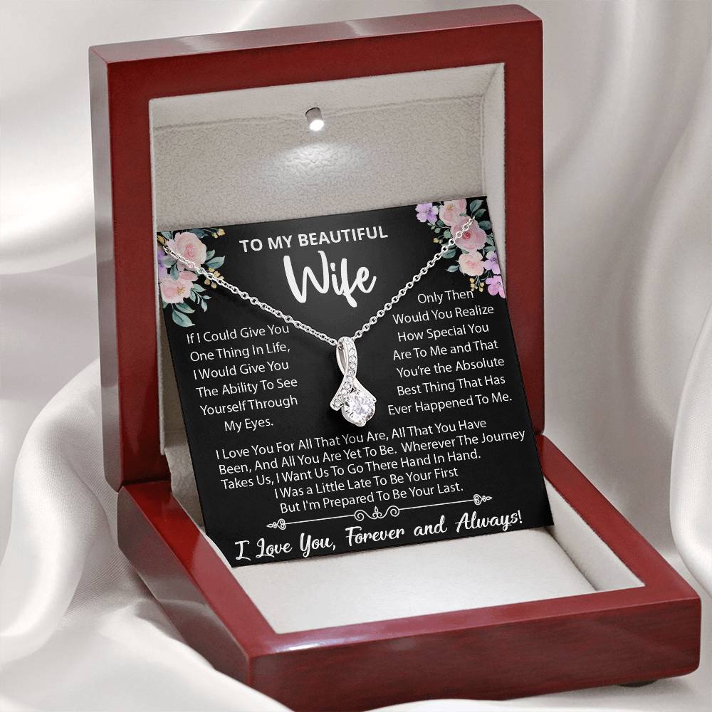 To My Wife Necklace, Gift For Wife, Wife Birthday Gift, Christmas Gift For Her!