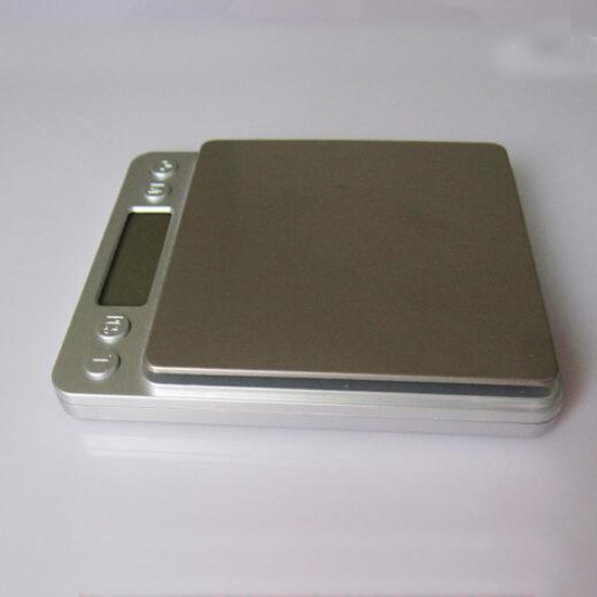 2000g x 0.1g Digital Jewelry Scale LCD Display Screen Dust-proof Stainless Steel