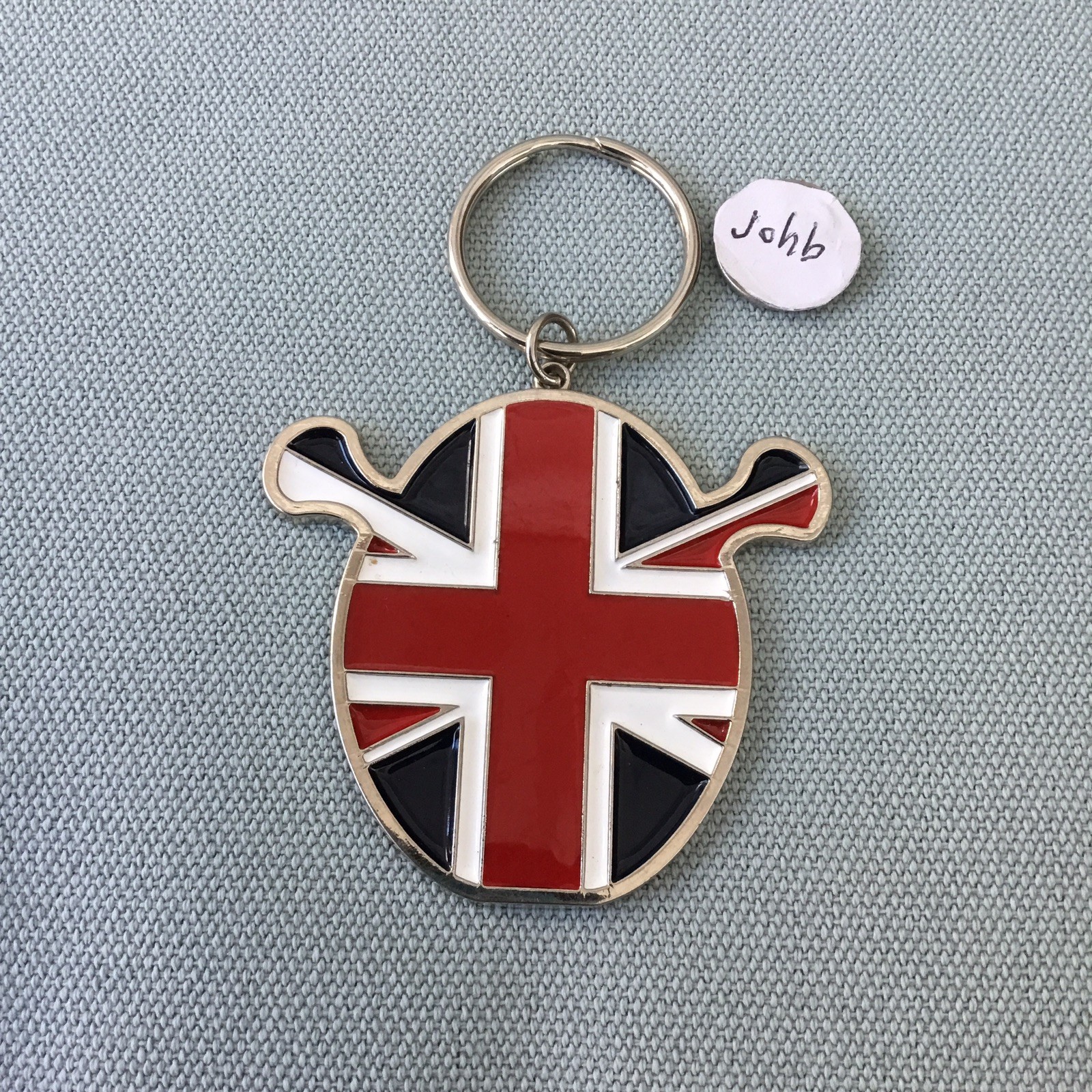 British Flag Keychain Charm Plated Union Jack Pendant – United Kingdom