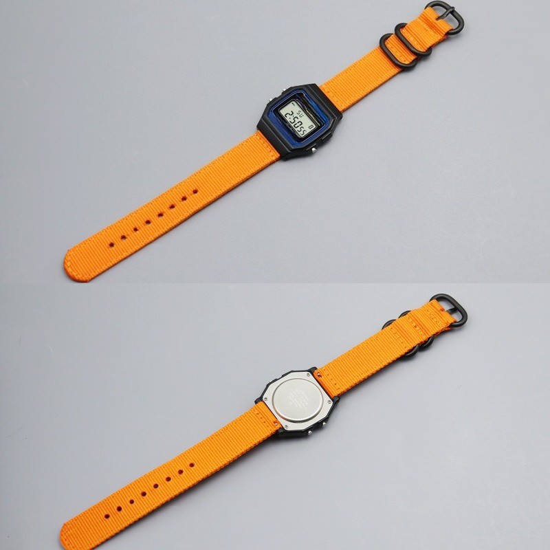 High Quality Nylon Watch Band Sports Strap 18mm for Casio F84/F91/F91W/F94/F105