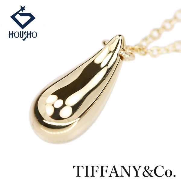 TIFFANY&Co. Necklace Teardrop K18 yellow gold Elsa Peretti Used 908452