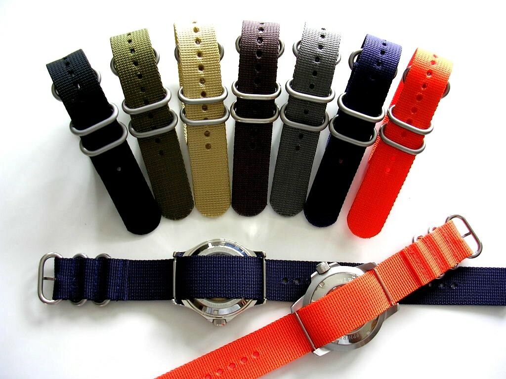 1pc NATO® strap UTC SS Ballistic Nylon MoD RAF G10 watch band Bond IW SUISSE USA