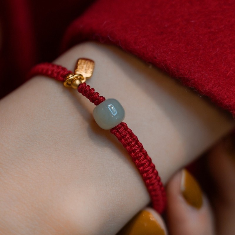 Red Hand Woven Red String Lucky Pendant Bracelet Couple Bracelet Birthday Gift