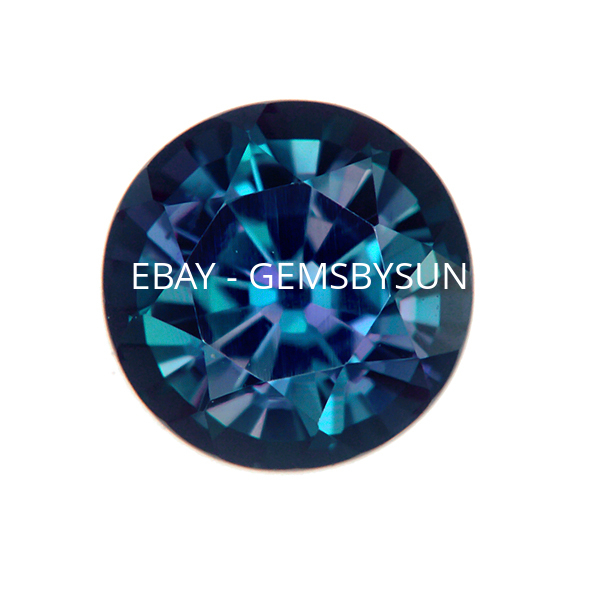 Lab Created Pulled Alexandrite True Color Change Round Loose Stones (1.5mm-10mm)