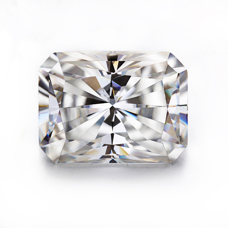 0.1-9ct Radiant Cut D VVS1 Loose Moissanite Stone Lab Created Diamond W/GRA