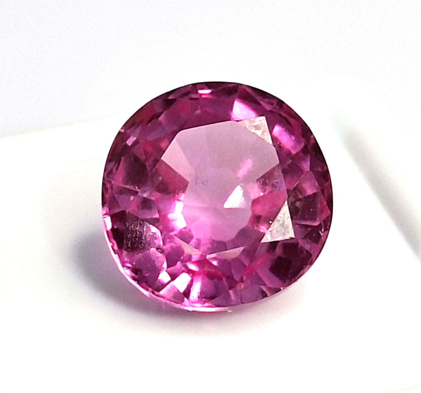 Natural Pink Sapphire Round Cut 10-12 Ct Certified Loose Gemstone TQ190