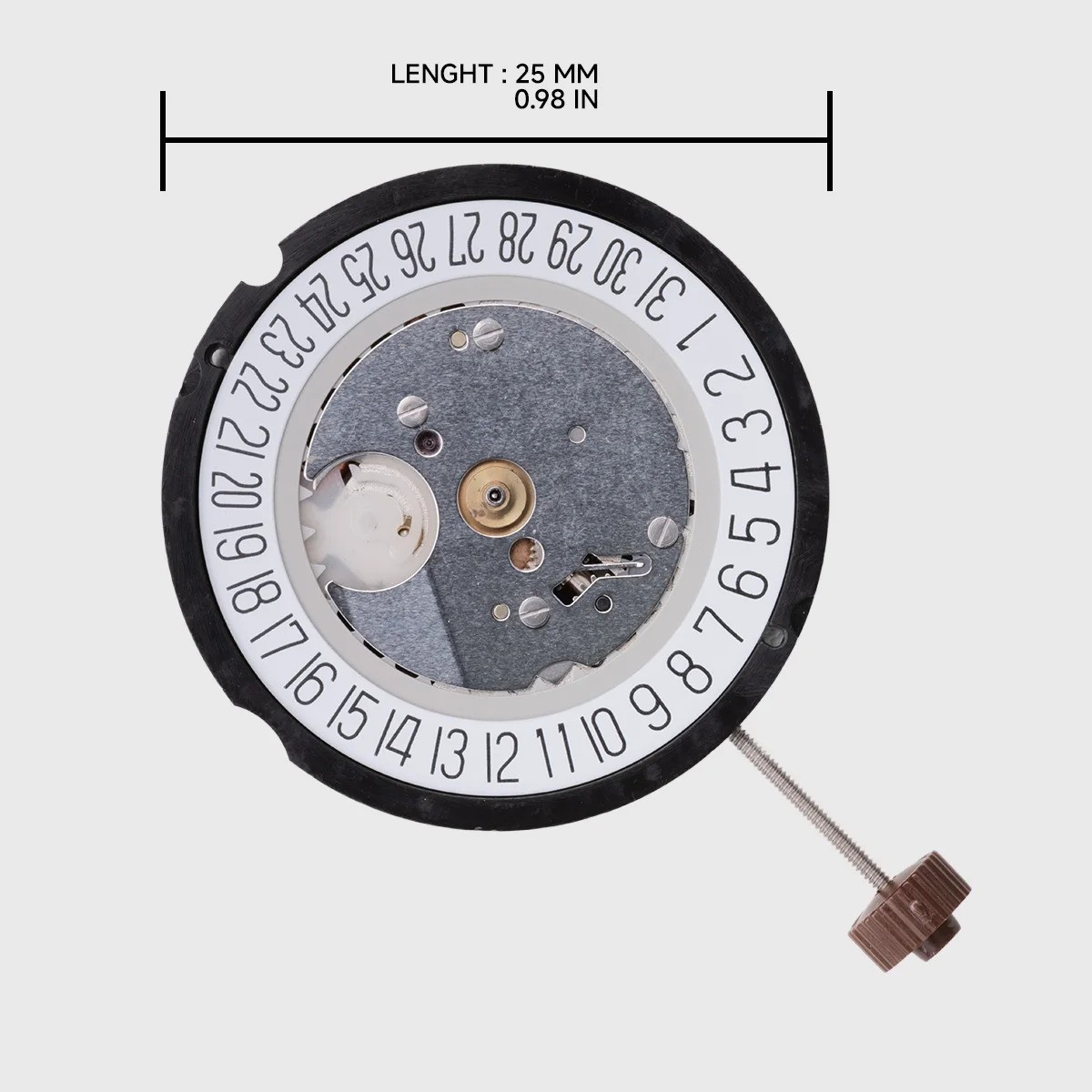 Ronda 515 3 Hands Quartz Watch Movement 515H 1 Jewel Date at 3/6 Watchmaker Rep