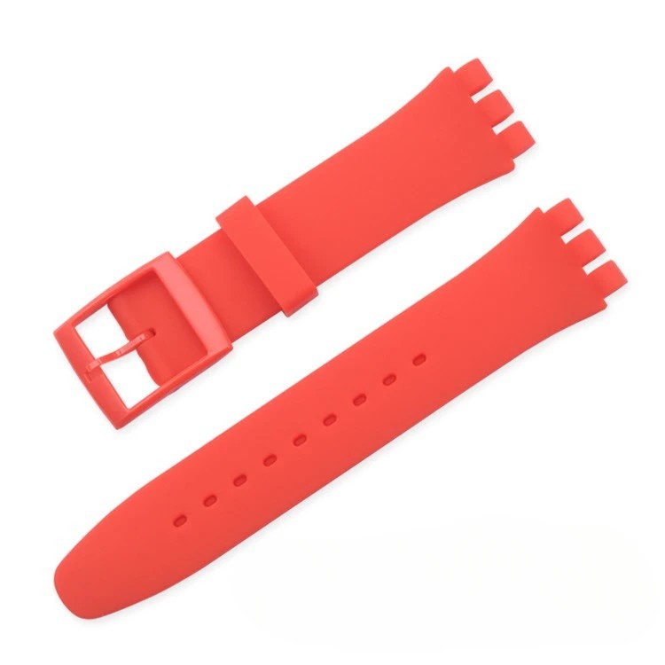 Wrist Watch Band Strap For Swatch 16mm 17mm 19mm 20mm Silicone Watchband
