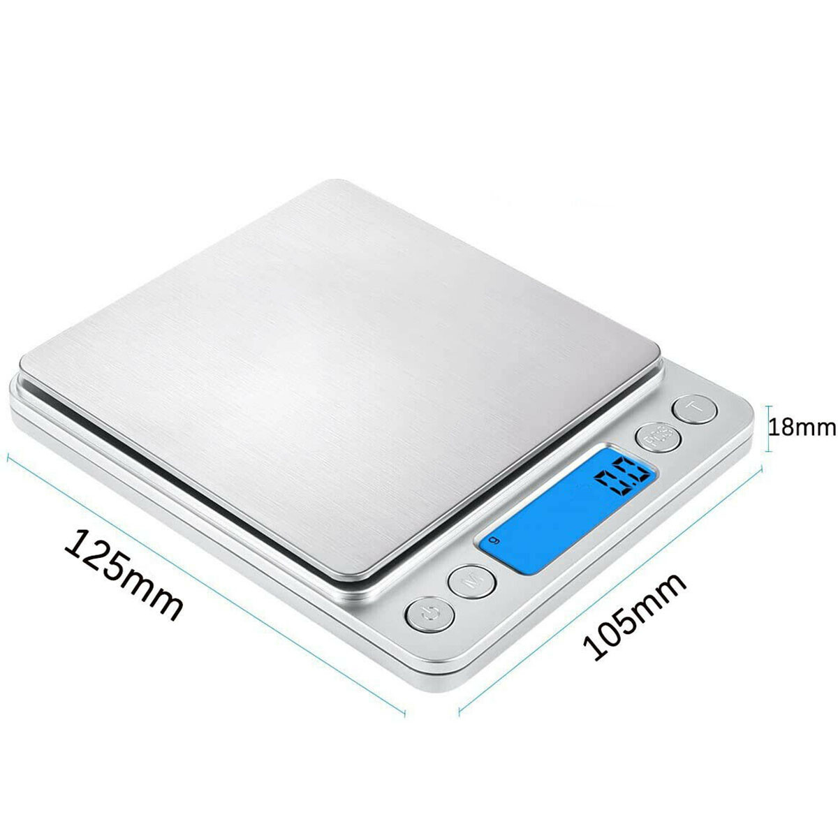 Digital Scale 3000g x 0.1g Jewelry Gold Silver Coin Gram Pocket Size Herb Grain