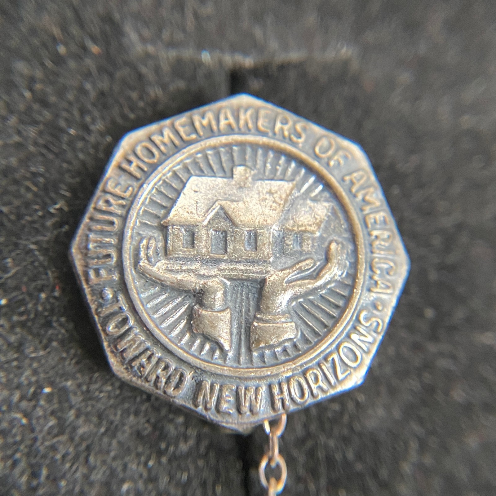 Vintage sterling Sliver Future Homemakers Of America Pin Brooch
